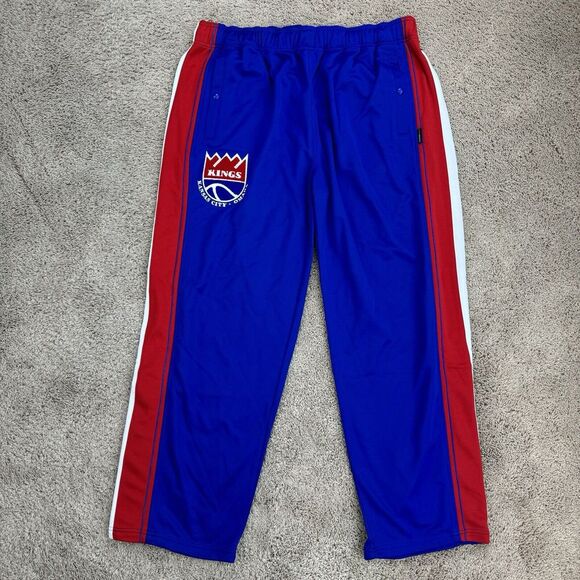Vtg Kansas City Omaha Kings Warmup Pants Mens 4XL Reebok HWC Drawstring ABA Read - Picture 1 of 16